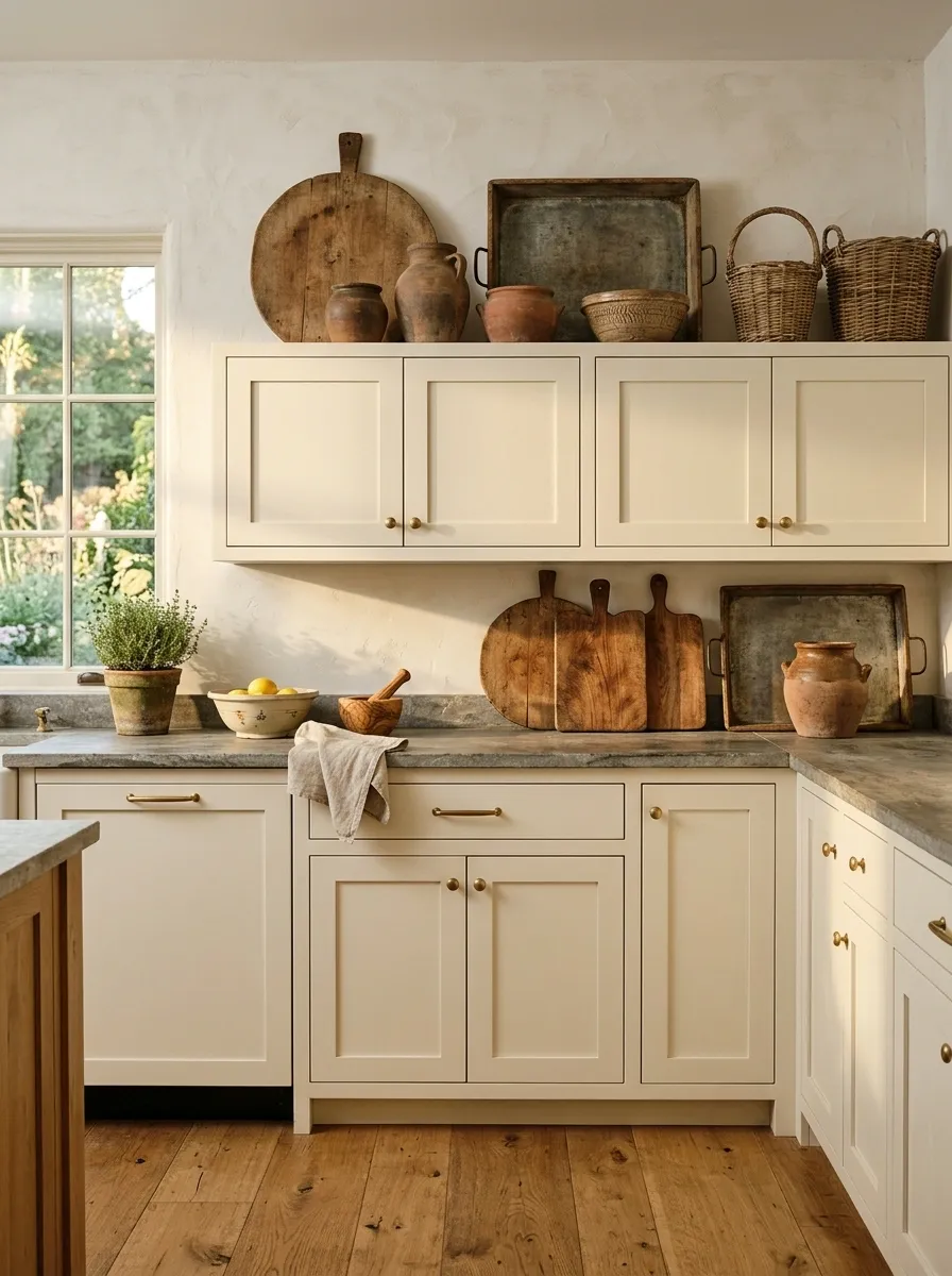 Rustic Kitchen With Oversized Wooden Objects