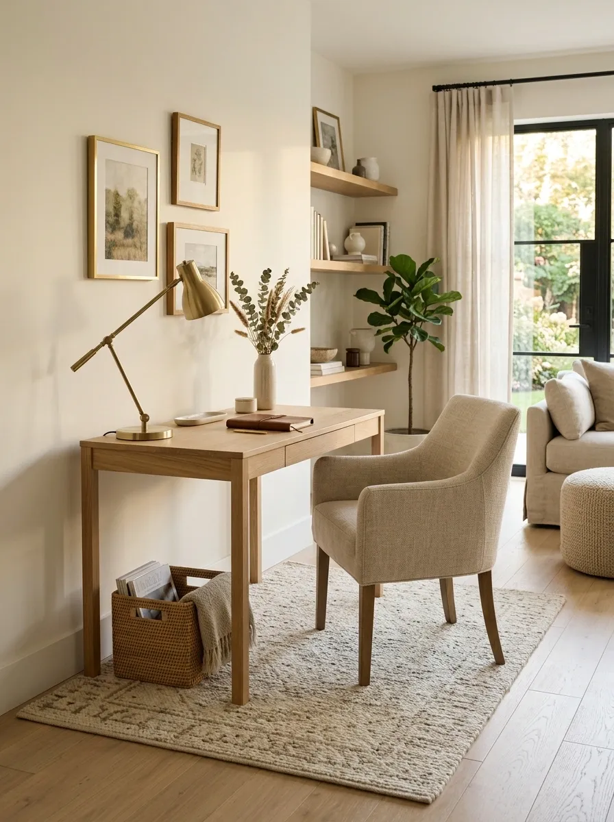 Separate Work From the Rest of the Room With a Rug