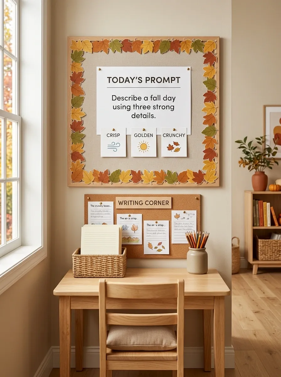 Set Up a Fall Writing Prompt Corner