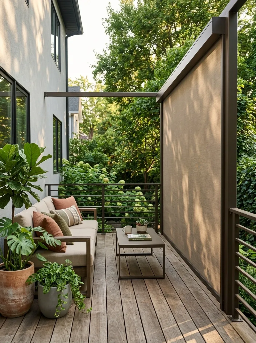 Simple Roll-Up Outdoor Shade Screen