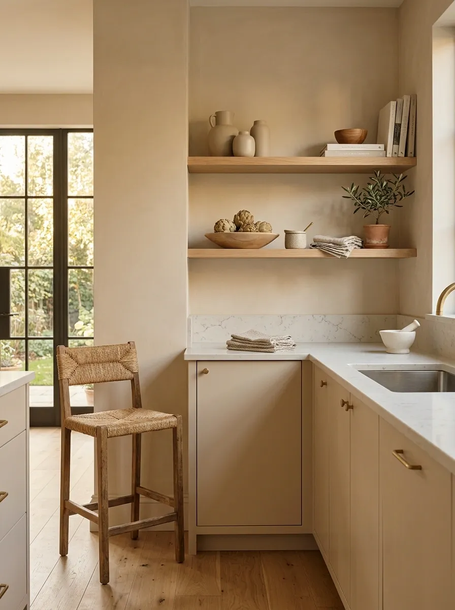 Soft Beige Kitchen With Tonal Layering