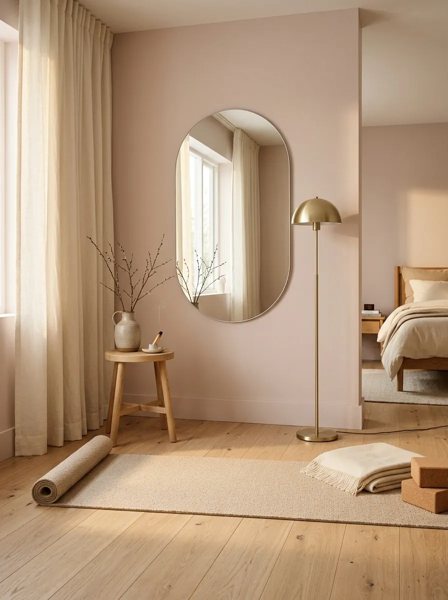Soft Blush and Sand Corner