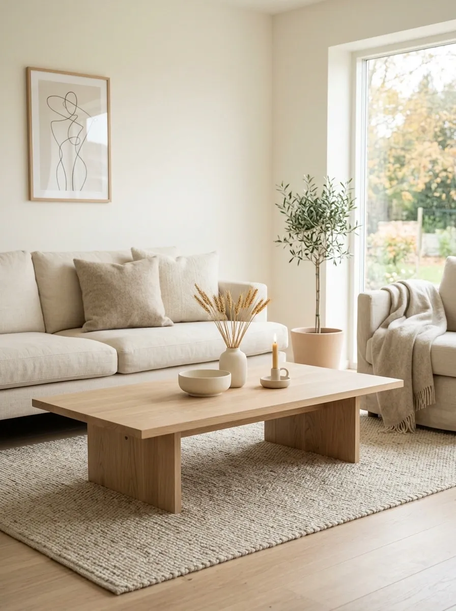 Soft Scandinavian Fall Coffee Table