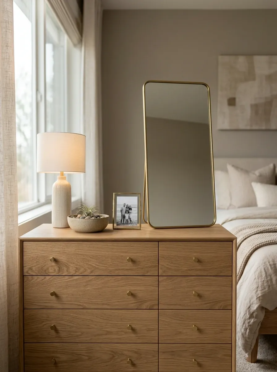 Style a Dresser With One Tall, One Low, and One Personal Piece