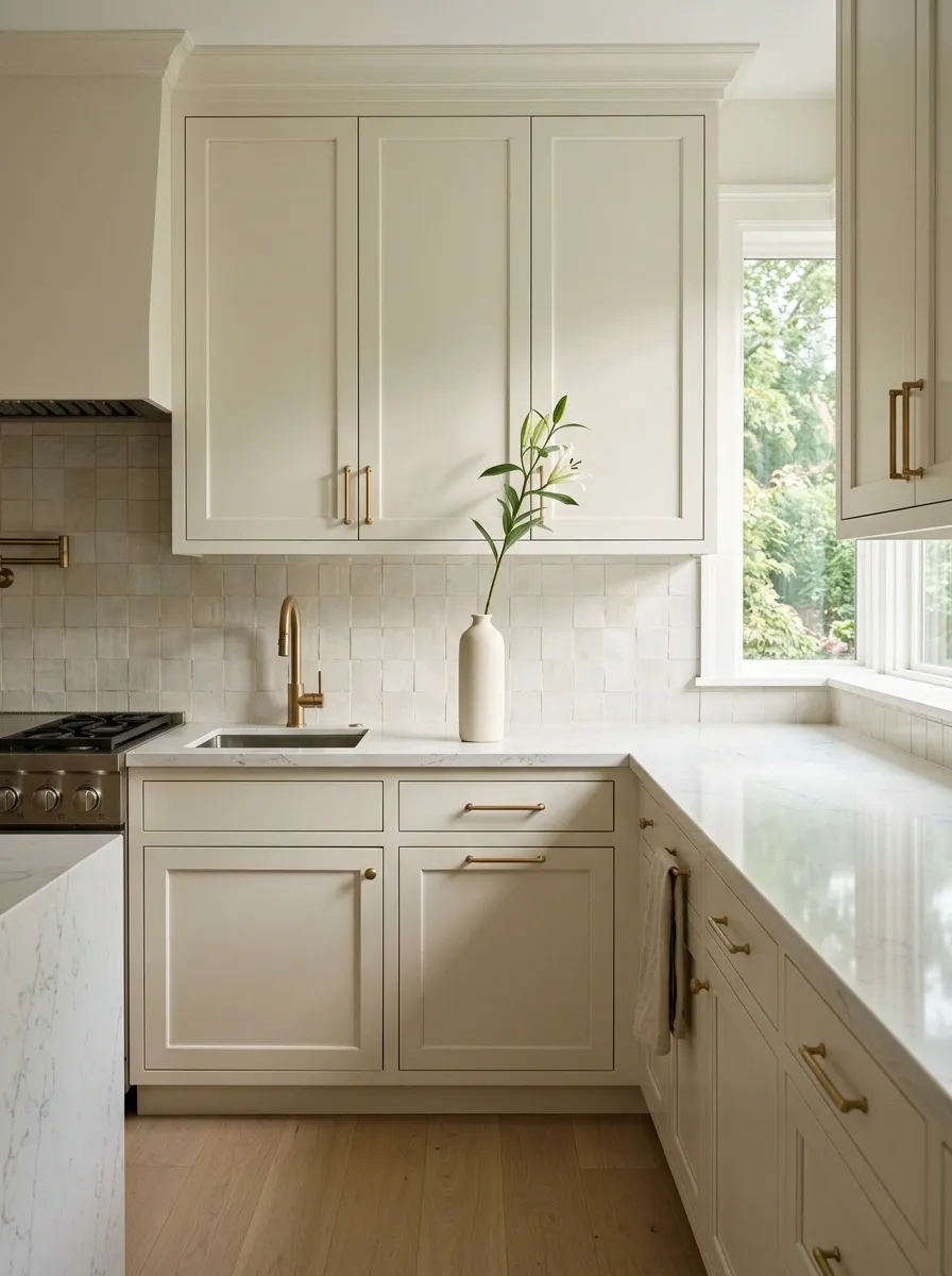 Style a Single Lily Branch on a Kitchen Counter