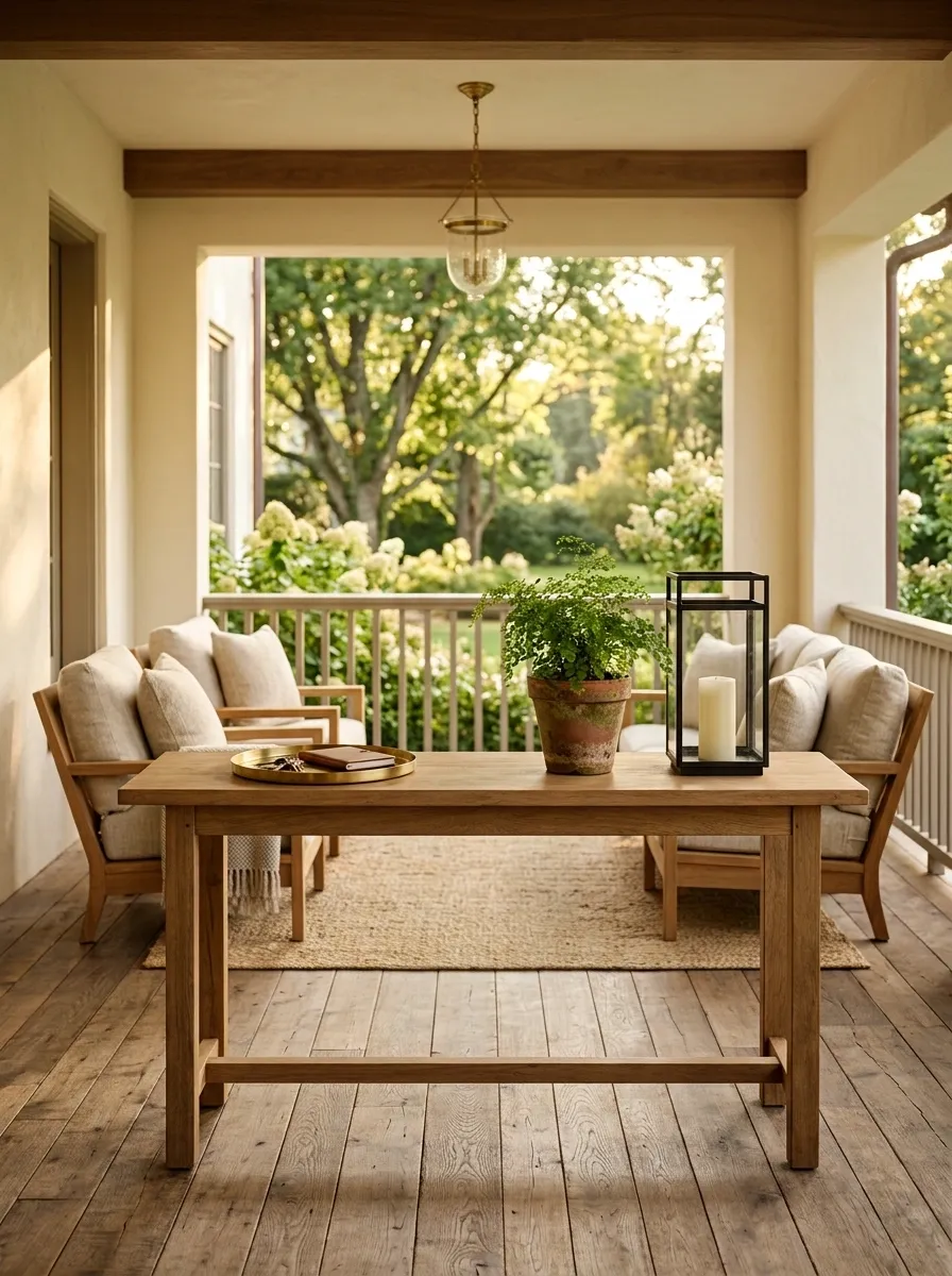 Style the Porch Table With Three Useful Objects