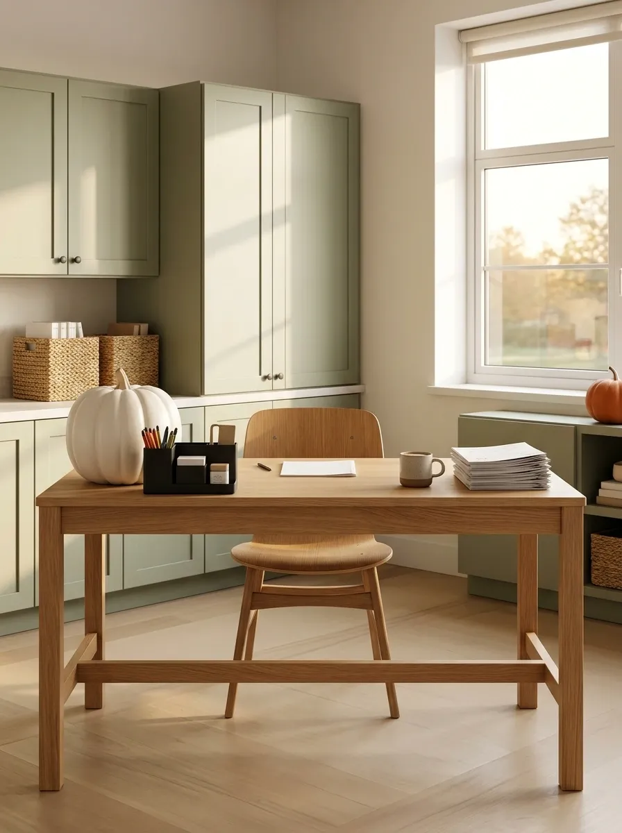 Style the Teacher Table With One Strong Fall Focal Point