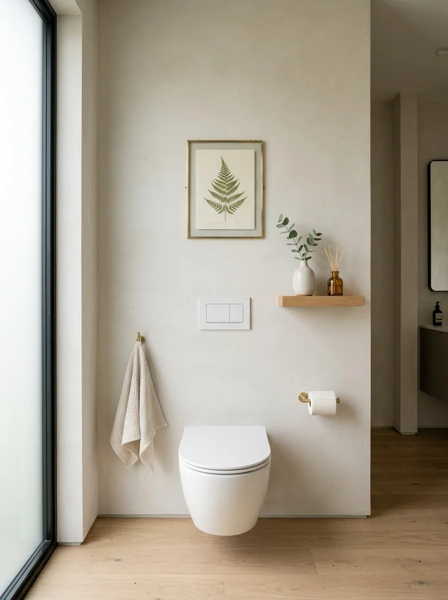 Style the Toilet Area Without Crowding It