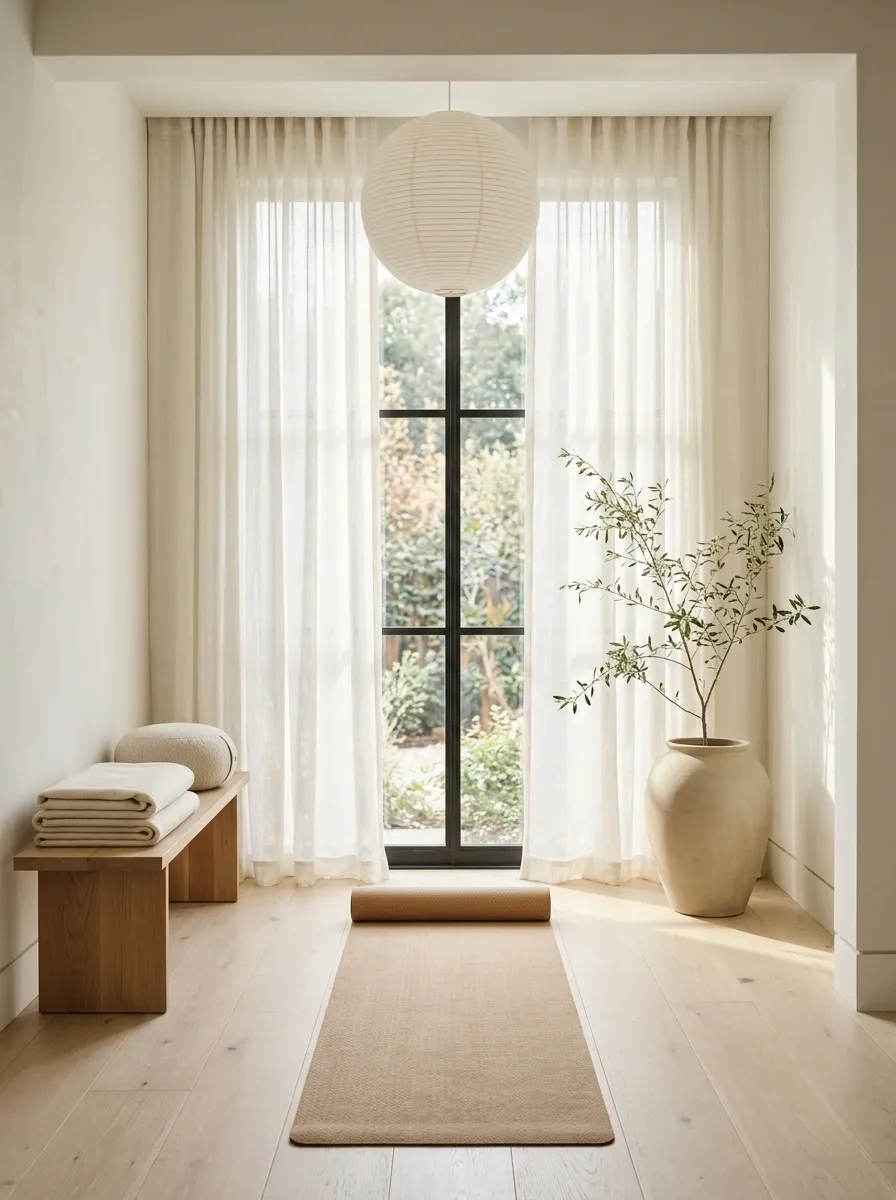 Sunlit Japandi Window Nook