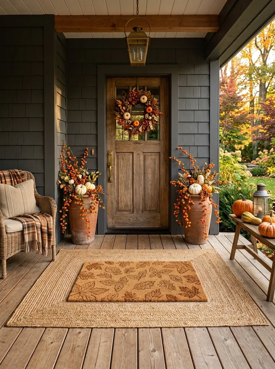Swap a Standard Doormat for a Layered Rug Setup