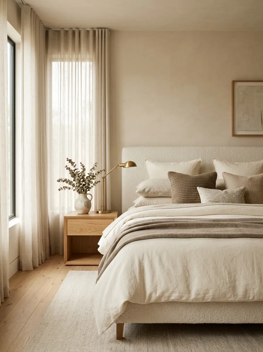Swap Stark White Bedding for a Creamier Base