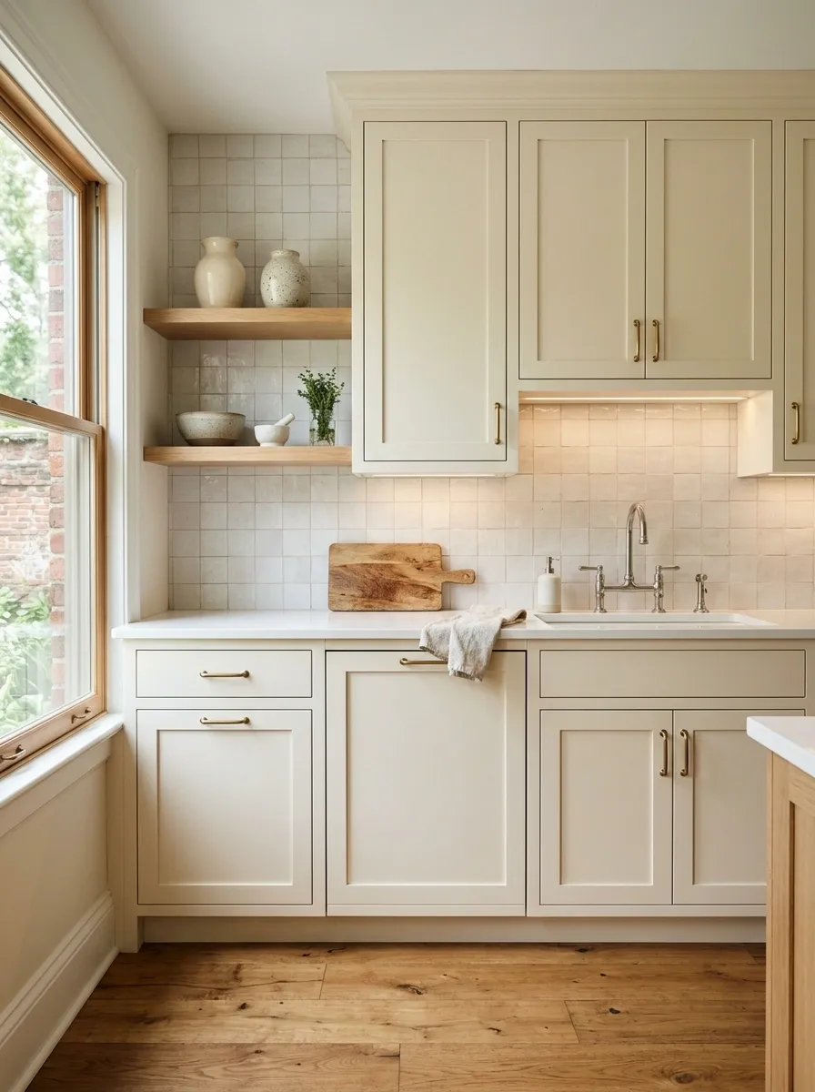 Take Heavy Upper Cabinets Visually Lighter