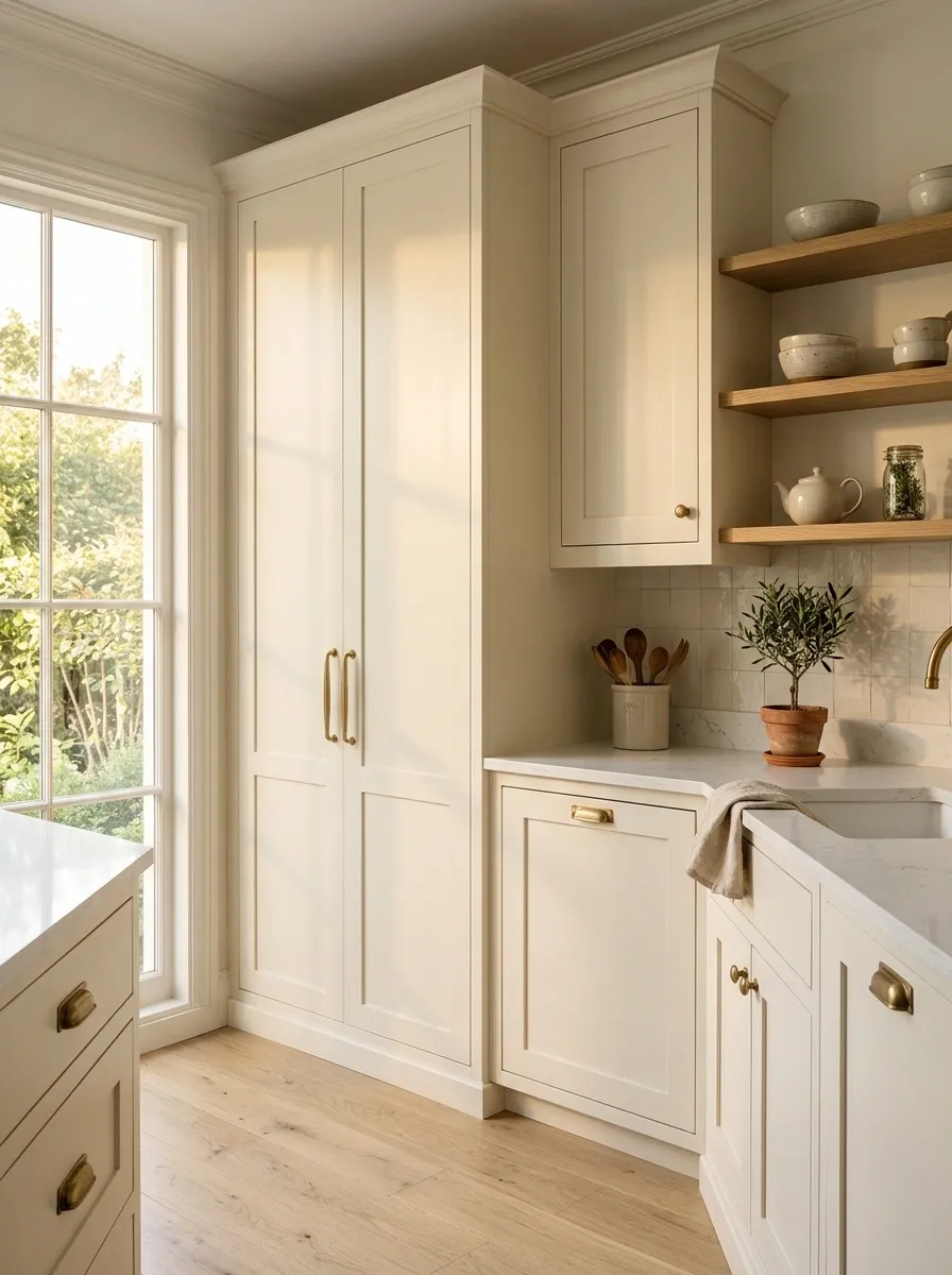 Tall Utility Corner With Hidden Cleaning Storage