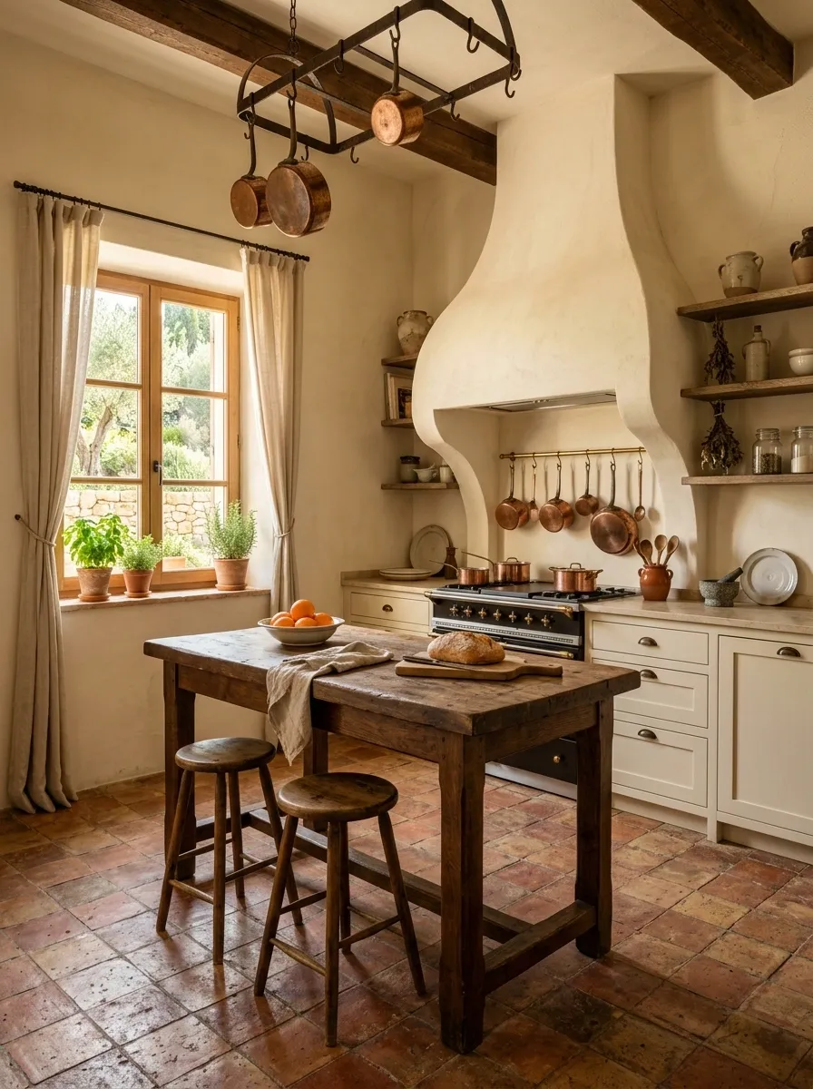 Terracotta and Cream With Mediterranean Old-World Warmth