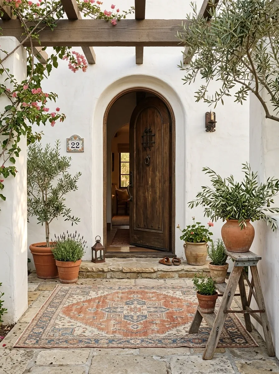 Terracotta Rug With Warm Mediterranean Styling