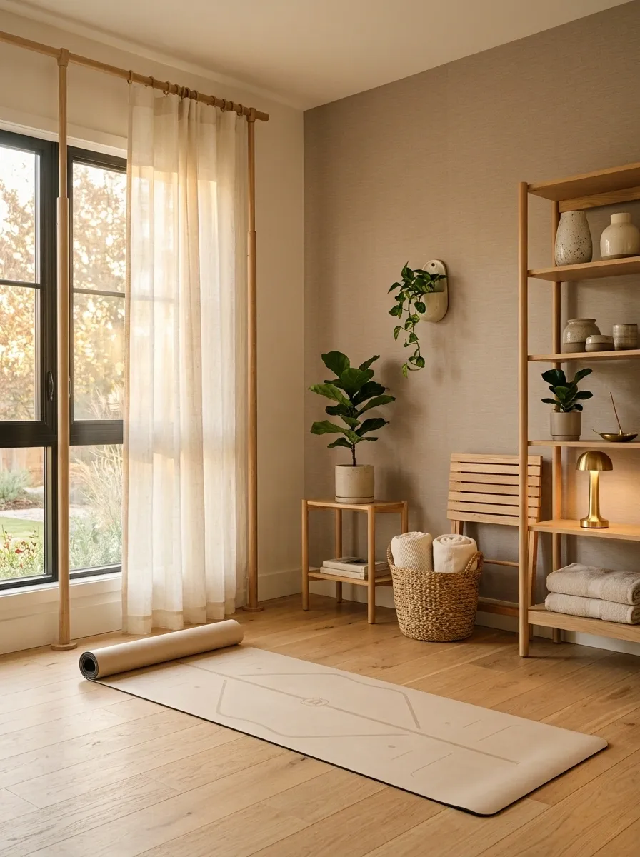 Tiny Rental Yoga Corner