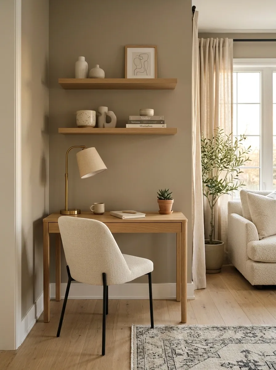 Tuck a Slim Desk Into an Unused Wall