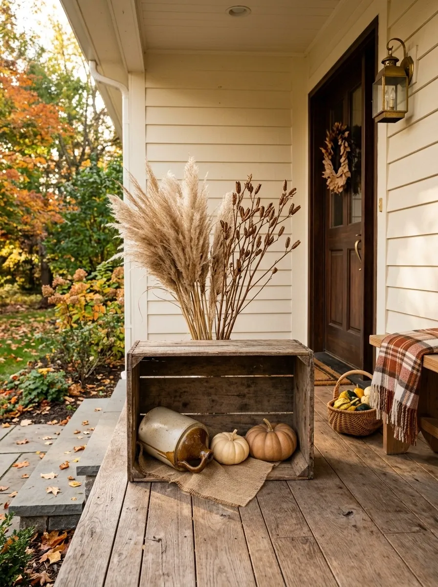 Turn a Wooden Crate Into a Low Fall Display