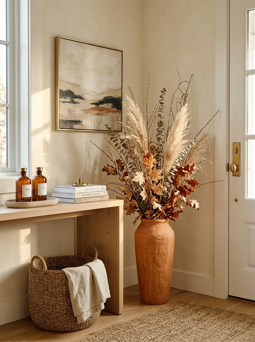 Turn an Empty Corner Into a Tall Fall Arrangement