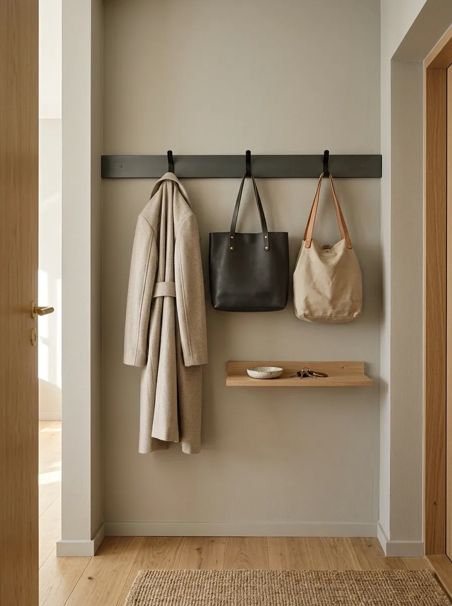 Turn One Narrow Wall Into a Hook Station