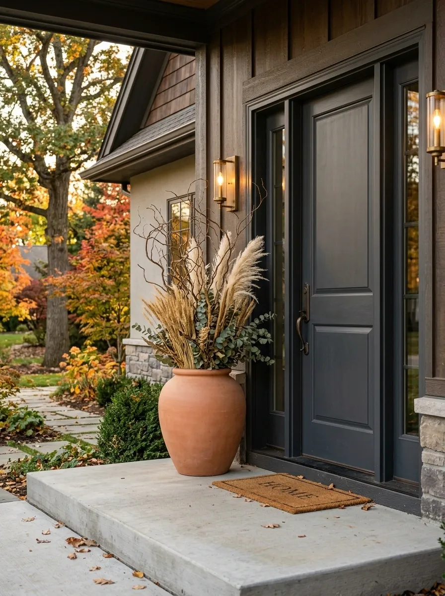 Turn One Oversized Pot Into a Fall Focal Point