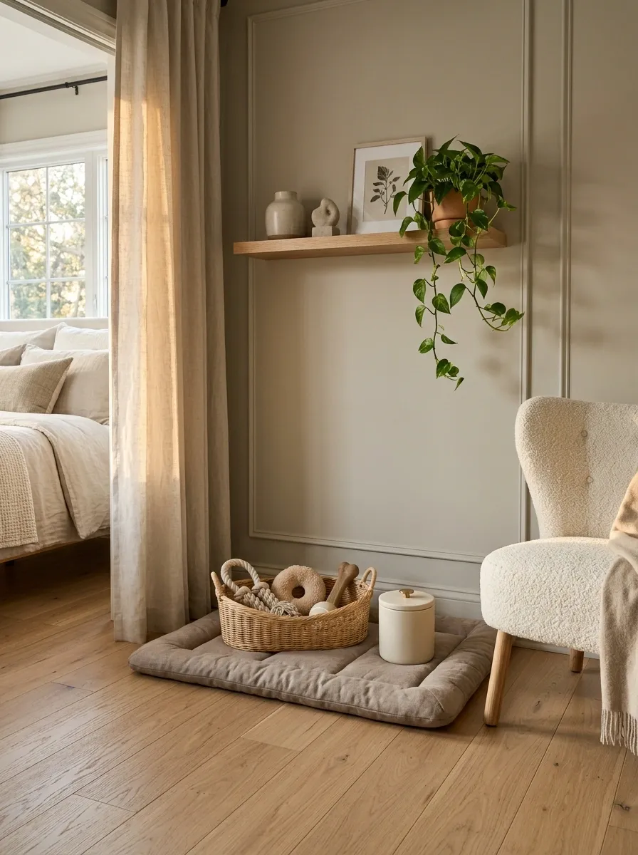 Turn the Corner Into a Pet Station Without Making It Look Messy