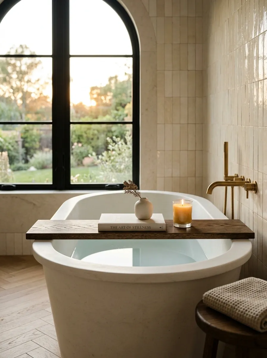 Use a Decorative Tub Tray Without Overloading It
