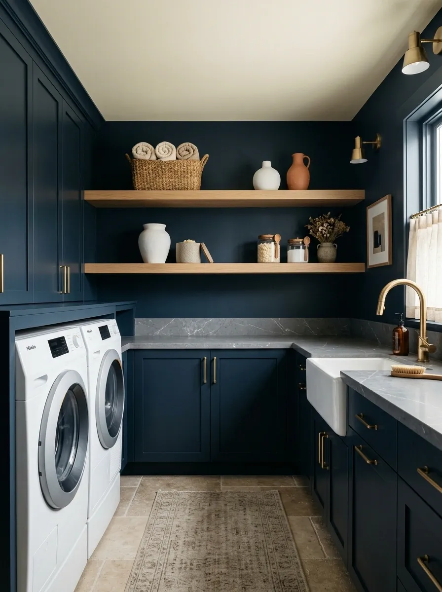 Use a Deep Blue Behind White Appliances