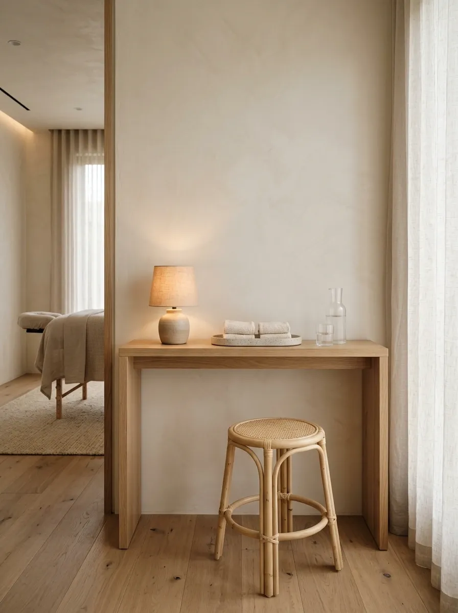 Use a Narrow Console Instead of a Reception Desk