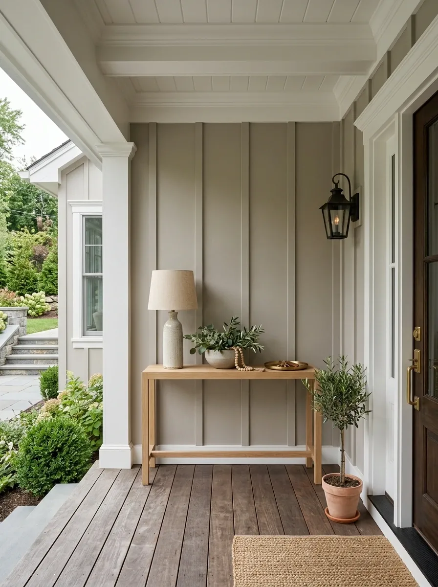 Use a Narrow Console to Give the Entry More Structure