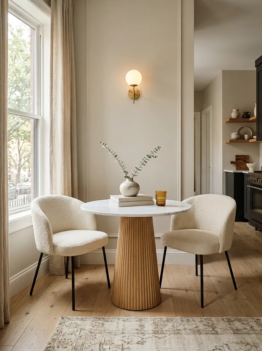 Use a Round Table Where Sharp Corners Cause Traffic Problems