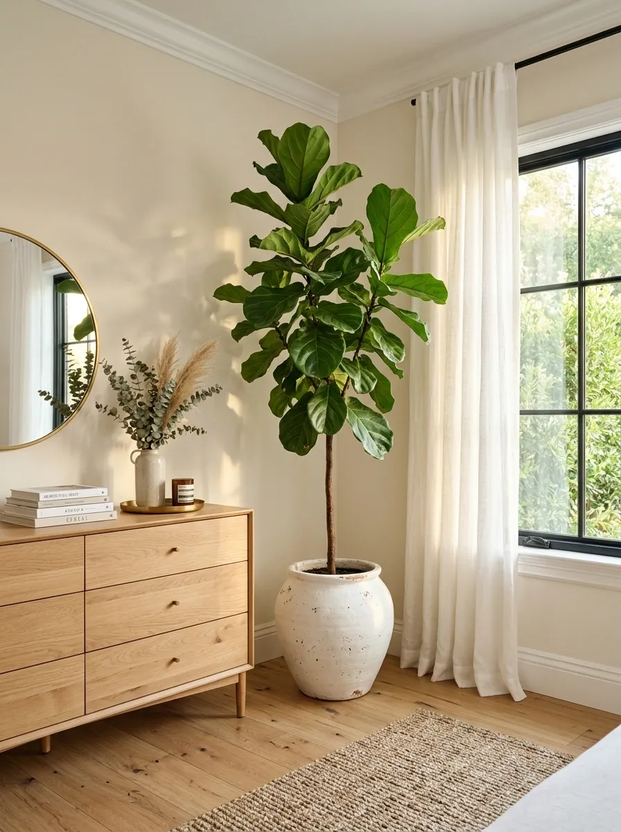 Use a Tall Plant to Give the Corner Height