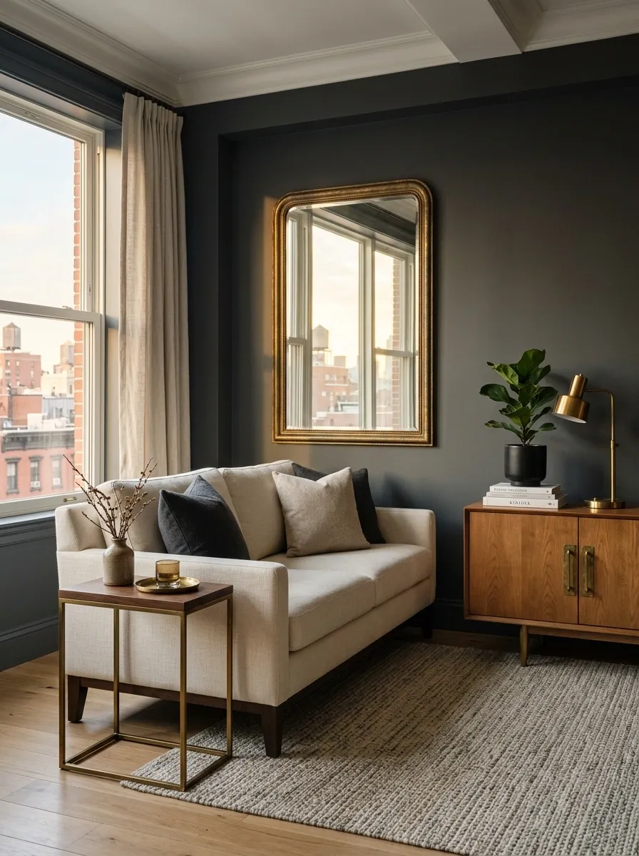 Use Brass or Aged Metal Details in Small Doses