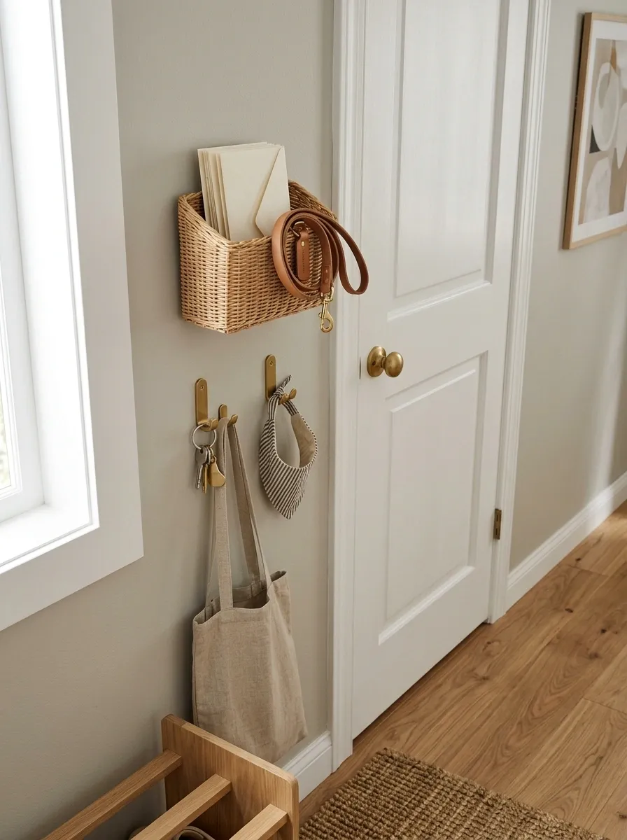 Use Corner Hooks Where Furniture Won't Fit