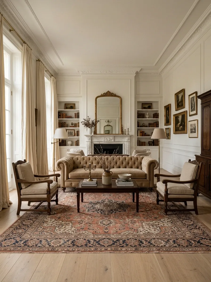 Use Curtains, Rugs, and Furniture to Define Proportion