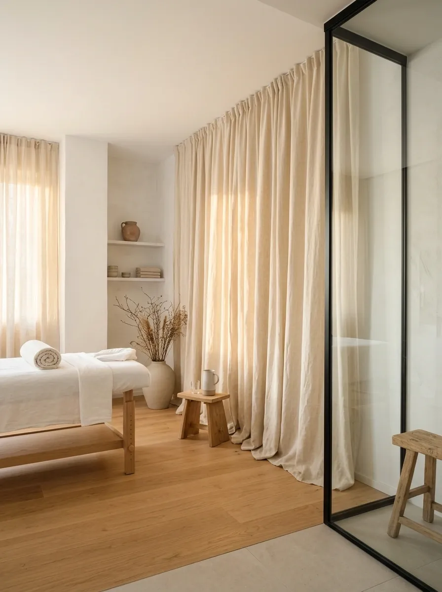 Use Curtains to Soften a Room Full of Hard Surfaces