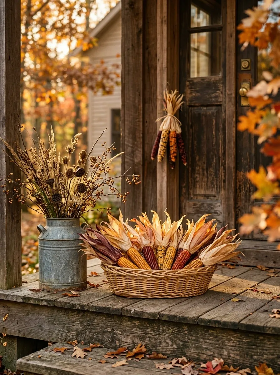 Use Dried Corn Cobs as a Small Unexpected Detail