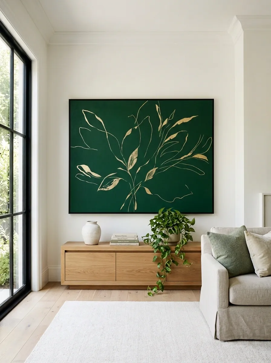 Use Emerald Artwork Instead of Painting the Walls
