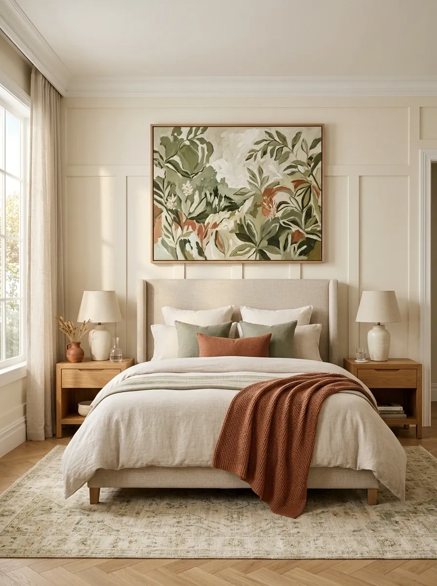 Use Green Artwork Instead of More Green Furniture