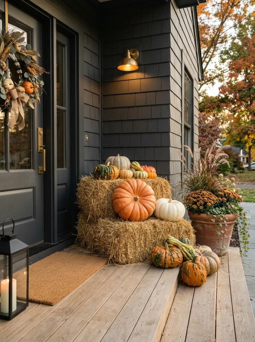 Use Hay Bales as Low Architectural Forms, Not Random Seating