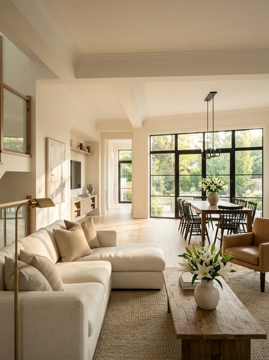Use One Lily Color Throughout an Open-Plan Space
