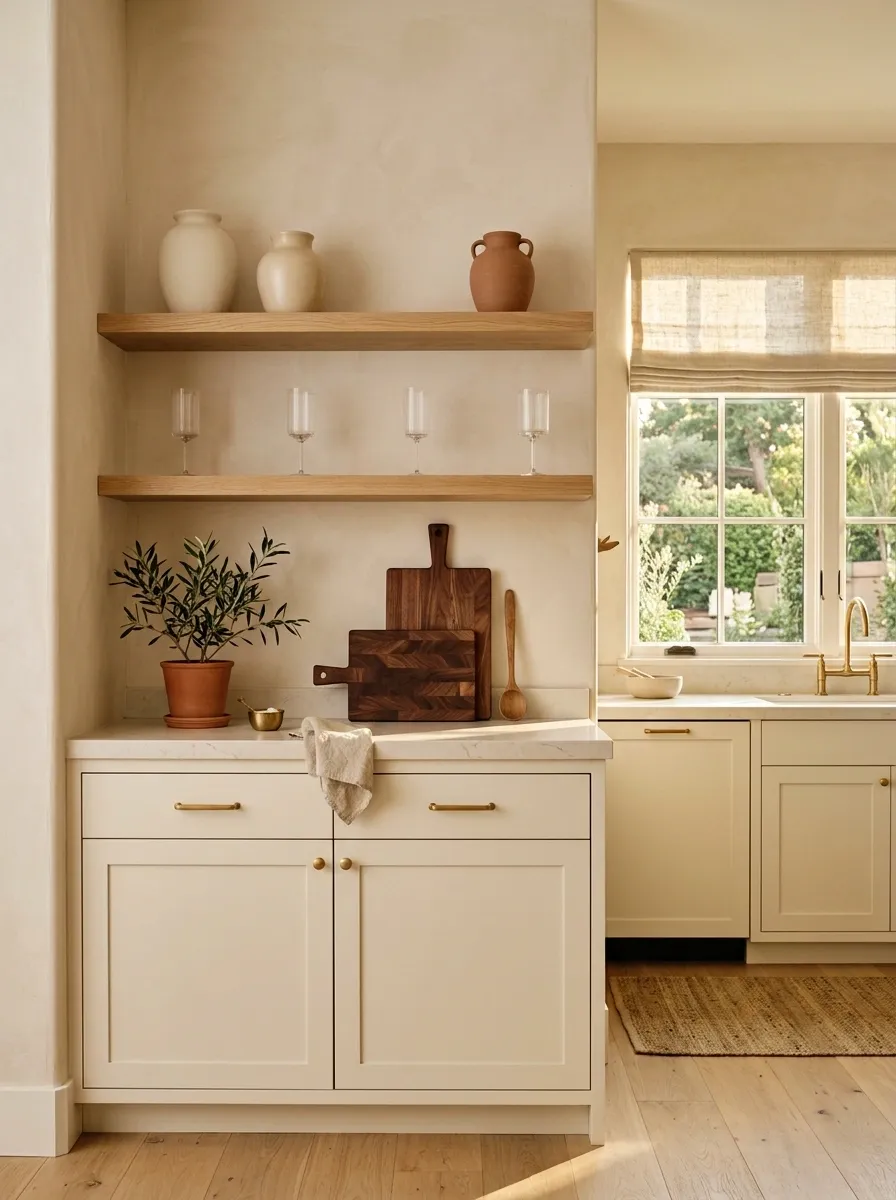 Use open shelving only where the objects deserve to be seen