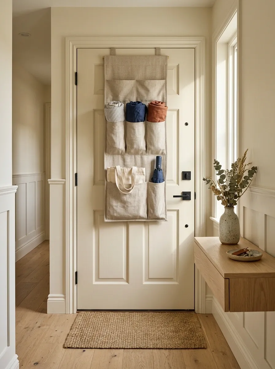 Use the Back of the Door for Hidden Storage