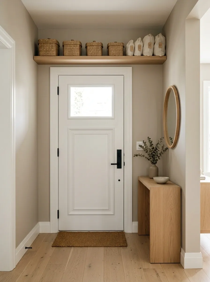 Use the Space Above the Door for Rarely Used Items