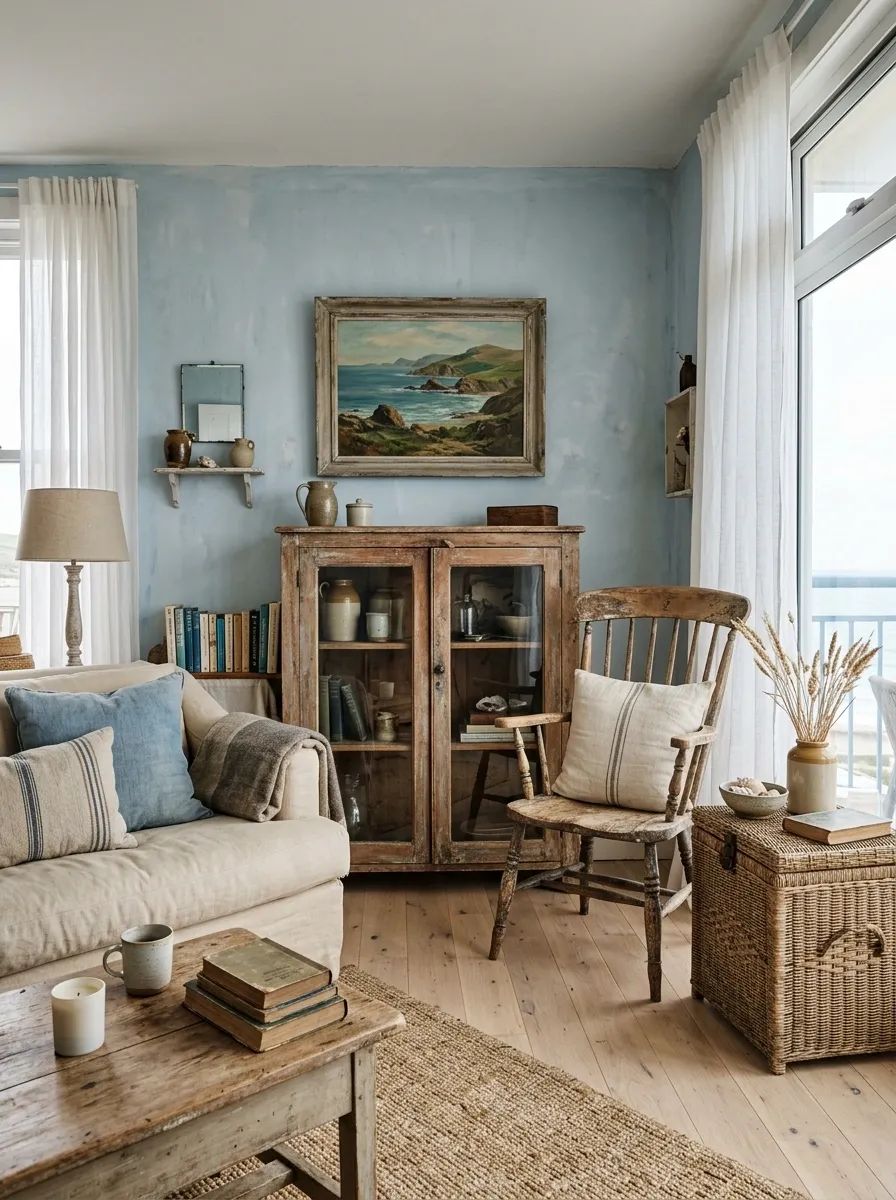 Vintage Coastal Apartment Without Nautical Decor