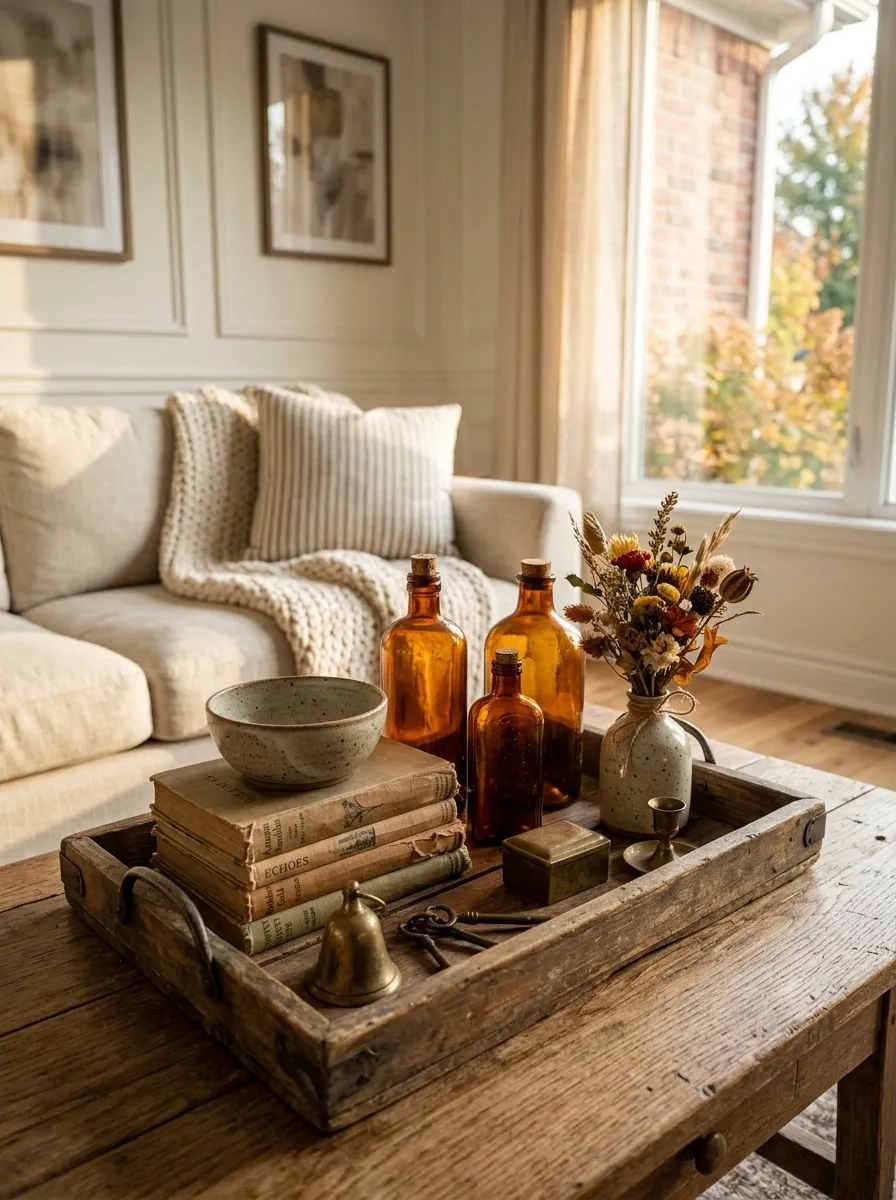 Vintage Flea-Market Autumn Coffee Table