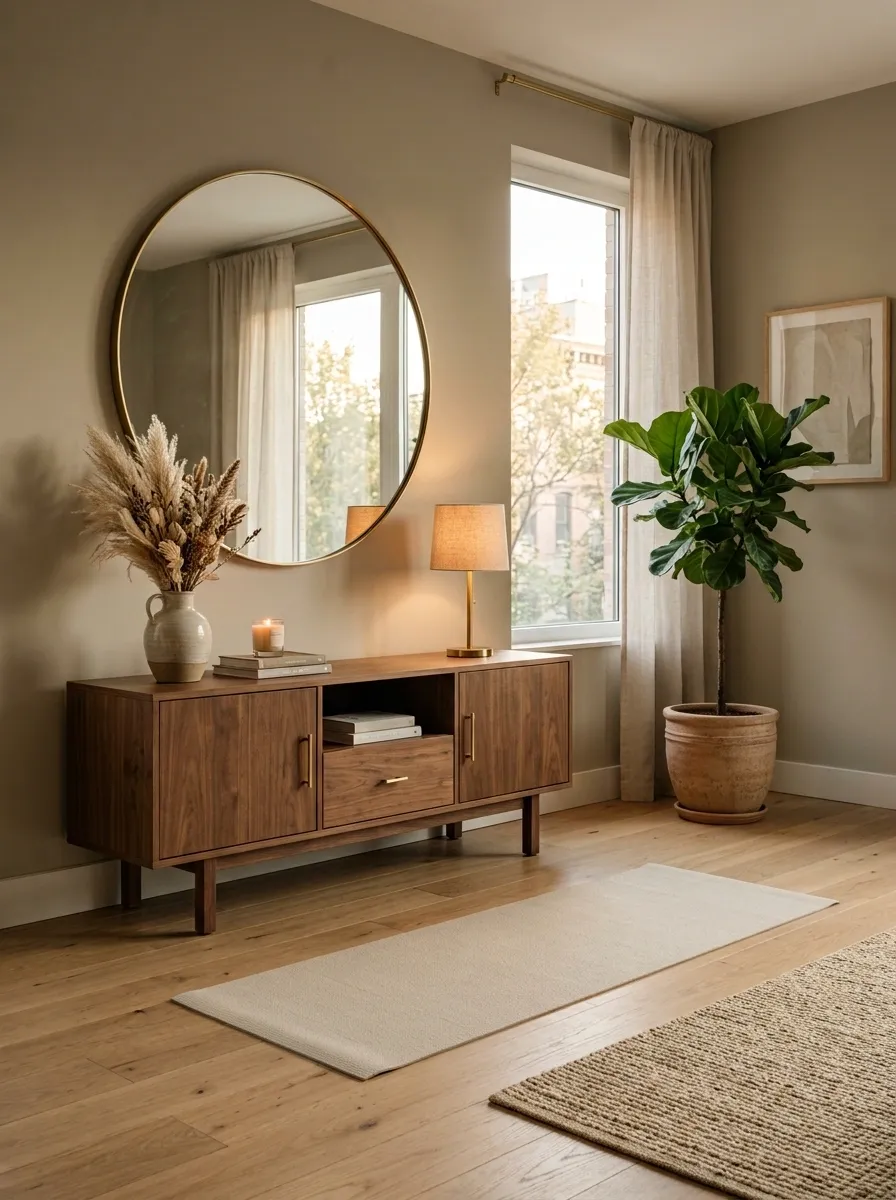Warm Modern Apartment Corner