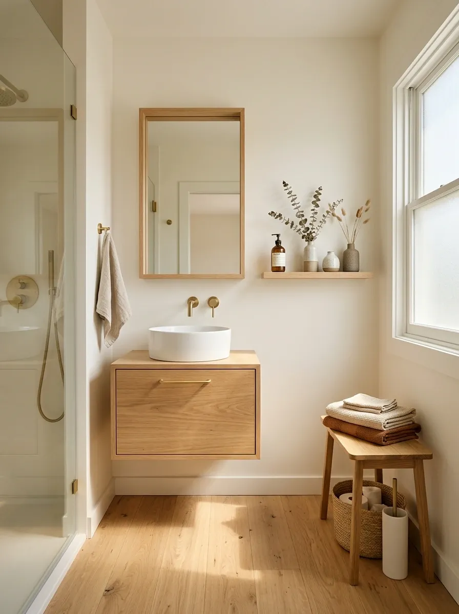 Warm Up White Walls With Natural Wood