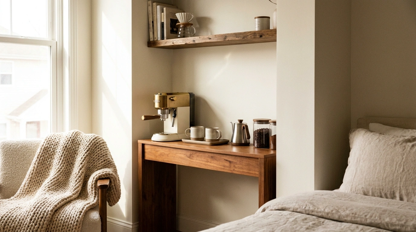 Bedroom Coffee Station Ideas To Bring The Morning Vibe In Your Room