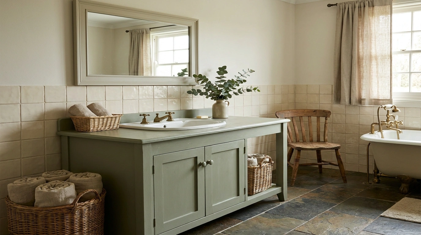 Country Bathroom Ideas That Feel Warm, Timeless, and Full of Character